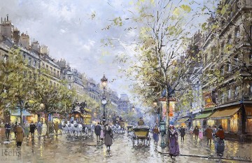 Landscapes Painting - AB boulevard haussmann Parisian